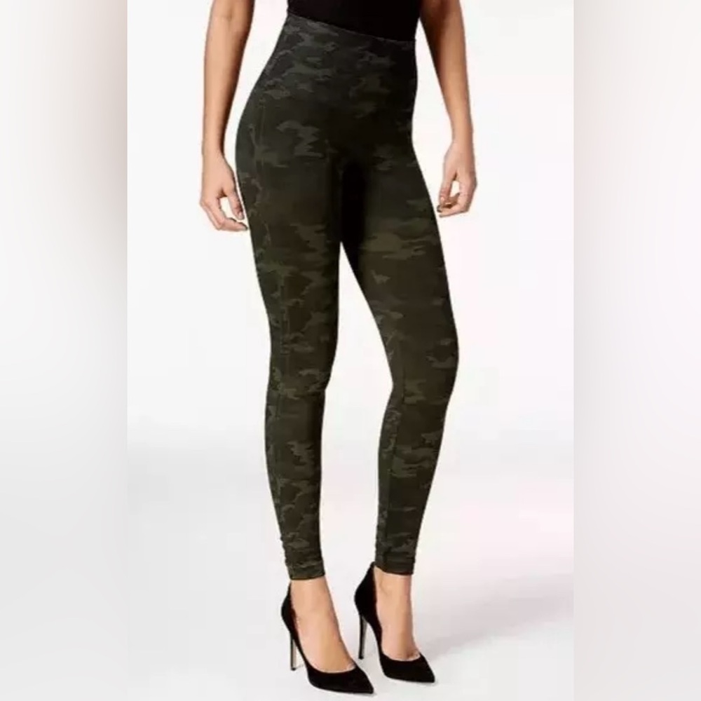 Spanx Look At Me Now High Waisted Camo Leggings Size Large